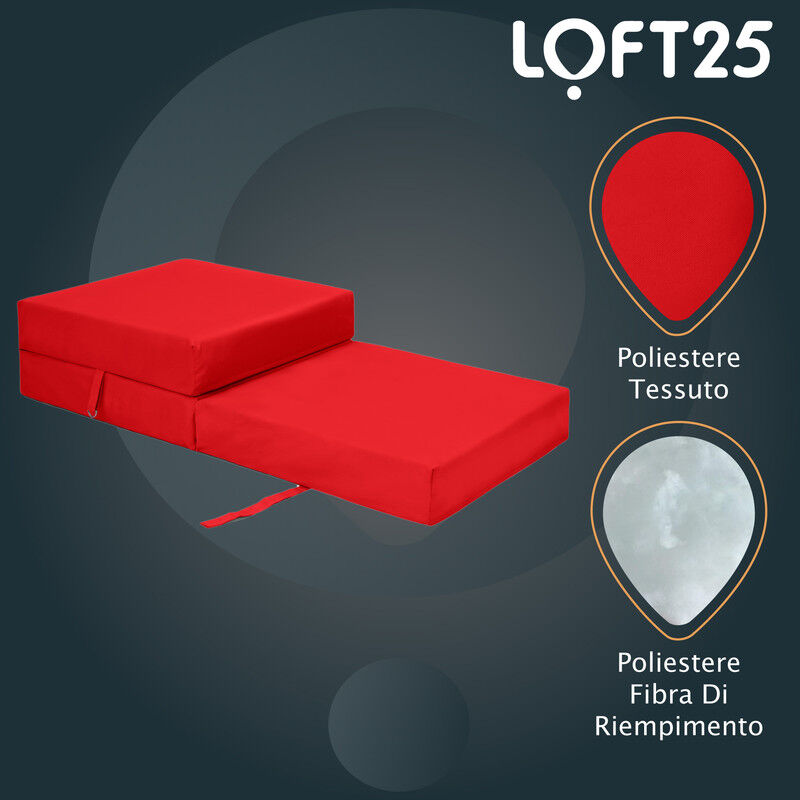 MATERASSO PIEGHEVOLE MATERASSINI per ospiti singolo futon puf 200 x 70 x  10cm CO EUR 96,30 - PicClick IT