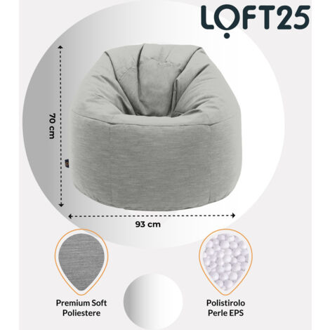 Poltrona a sacco gigante in pelliccia per adulti, oversize in peluche, viola, per soggiorno, morbida e soffice, portatile, design rotondo da 1,5 m (130 x 60 cm