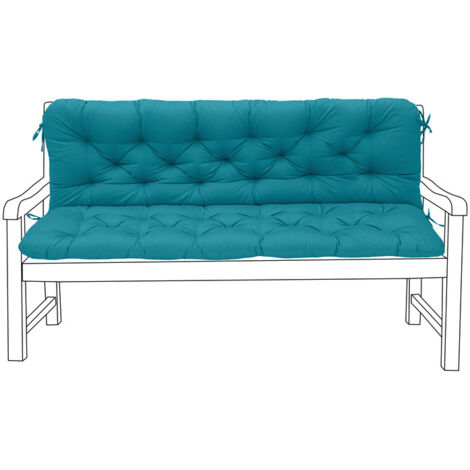 Set Cuscini Altalena Giardino Cuscino Panchina A Dondolo Gardenista - Resistente All'Acqua, Imbottitura Morbida, 150x50x50 Cm Per Esterni Cuscino Giardino