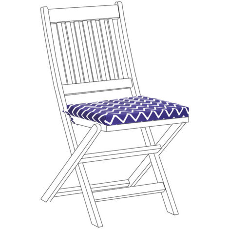Cuscino Per Sedia A Dondolo 106x53cm - Imbottito, Impermeabile, Con Lacci Ed Elastico, Per Esterni E Interni