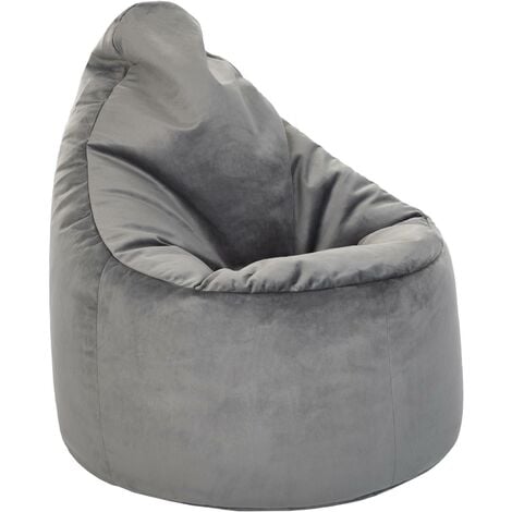 Pouf Poltrona Sacco in Similpelle Indoor Kaki Happers