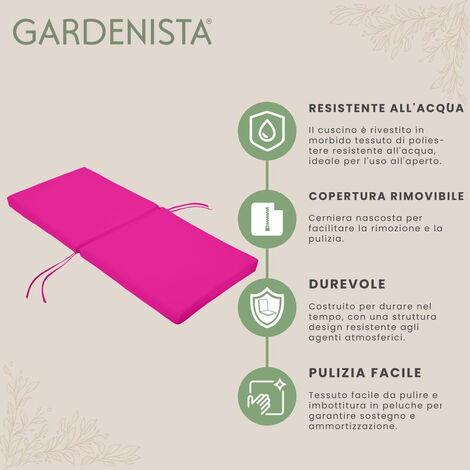 Gardenista Cuscini per sedie da giardino, Cuscino del sedile resistente  all'acqua per sedie da giardino