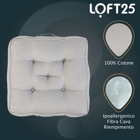 Loft 25 Cuscino per poltrona da divano per interni, cuscino per rialzo  trapuntato per poltrona, tessuto
