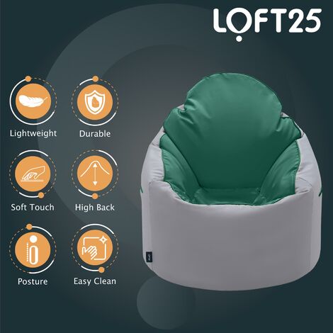 Loft 25 Sillón Puff Pera con Relleno Silla Puff Para Salon Gigante Puf de  Adultos con