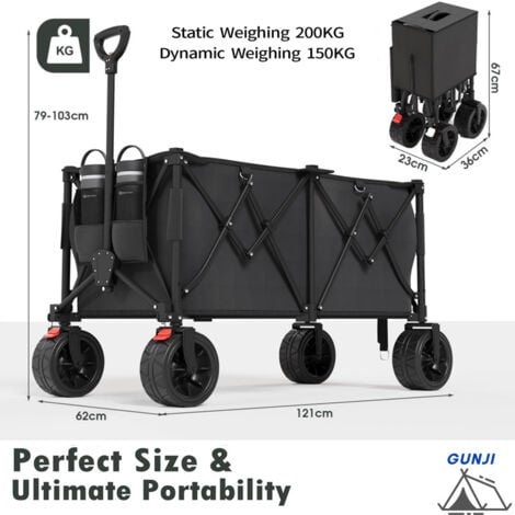 Mac Sport - Chariot Pliable Avec Freins, Roues Tout-terrain – CHAP Aubaines