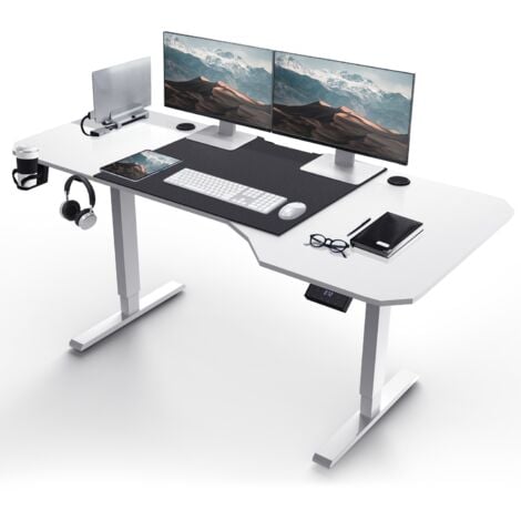 Relaxdays Bureau assis debout réglable en hauteur, tablette clavier, rehausseur  écran PC, support, LxP: 88 x 59 cm, noir