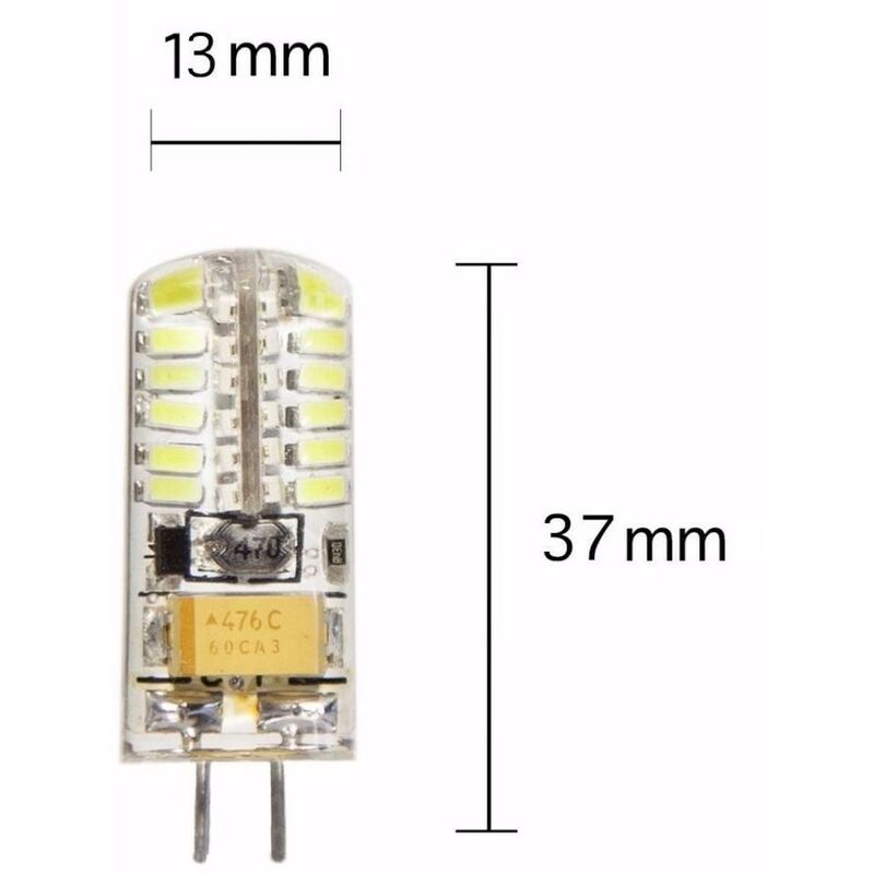 Ampoule LED G4 3W 194,4Lm 3000ºK 12V Ac/Dc 40.000H [CA-G4-3W-12-WW]