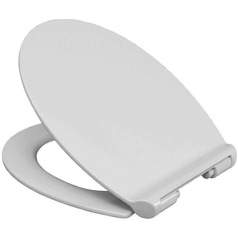 abattant wc double blanc azur premium slim declipsable a descente ralentie, siamp, ref.95 9007 10