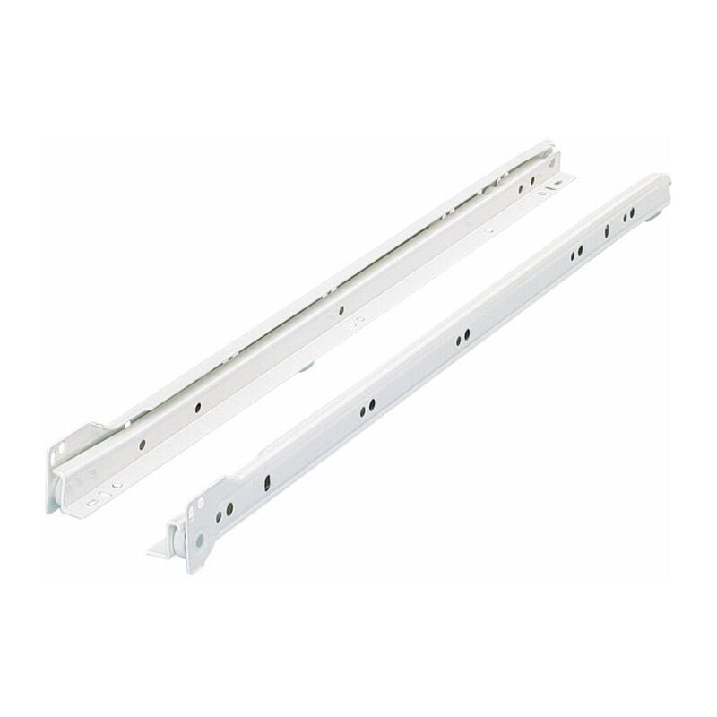 coulisse de tiroir, gamme 402, 600mm, blanc , hettich, ref.