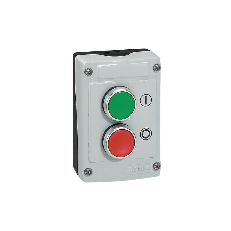 Harmony boite - 2 boutons poussoirs Ø22 - vert /rouge - Schneider - XALD211