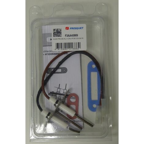 Frisquet électrode allumage+ionisation+résistance, f3aa40669