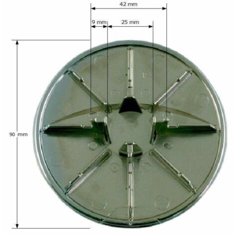 capot de bonde pour receveur de 90 mm - turboflow, nicoll, ref.0411389