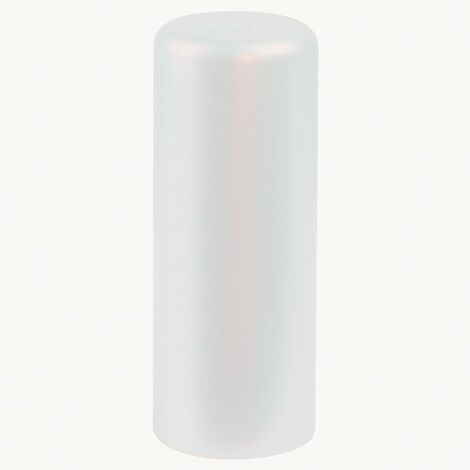 cache pour paumelle universelle, dimension 18x46mm, plastique blanc, monin & cie, ref.630160