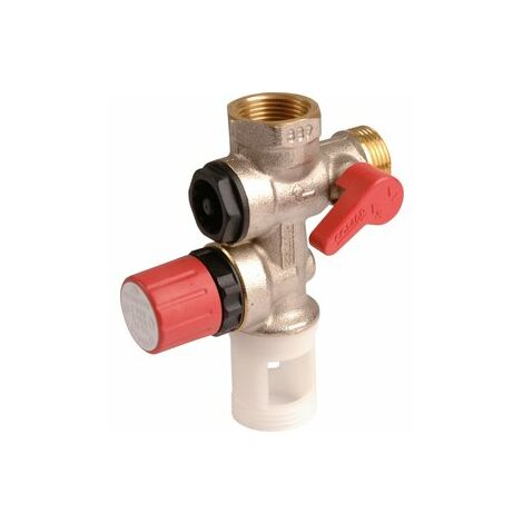 COAP Groupe de sécurité 889 siège Inox droit pour chauffe eau, cuulus