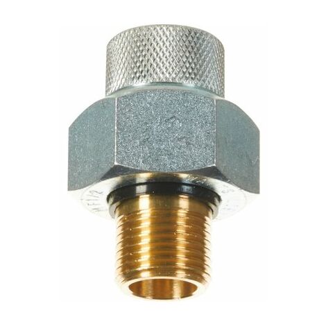 Watts – Raccord diélectrique mâle/femelle 1/2' 15x21 – 3/4' 20x27 – Acier et laiton – Pression 16 bar – Température 110°C - m20x27
