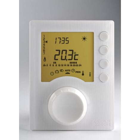 Thermostat programmable chauffage Tybox 137 - sans fil - avec 2 niveaux de consigne - thermostat à piles Réf. 6053007