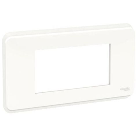 Prise De Courant SCHNEIDER UNICA Blanche - Complet Avec Support Et Plaque - Occasion (sans Emballage)