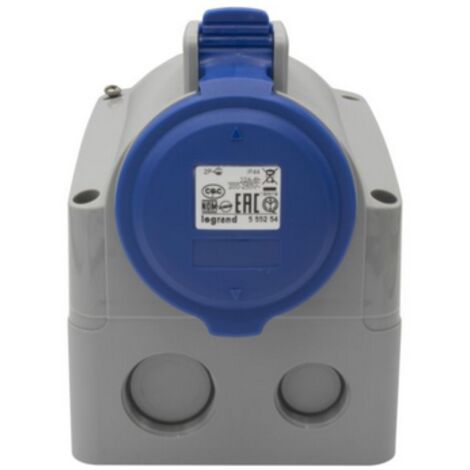 Legrand P17 PRO Steckdose 32A 2P+T 250V IP44 – Blaue Industrie-Steckdose Für Außenbereich