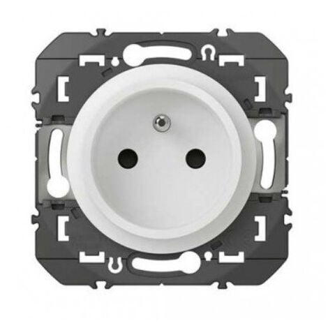 prise 2p+t avec eclips de protection programme plexo complet encastre gris 16a
