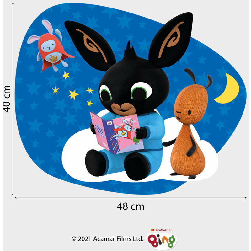 Sticker Bing e Flop leggono piccola (48x40 cm)