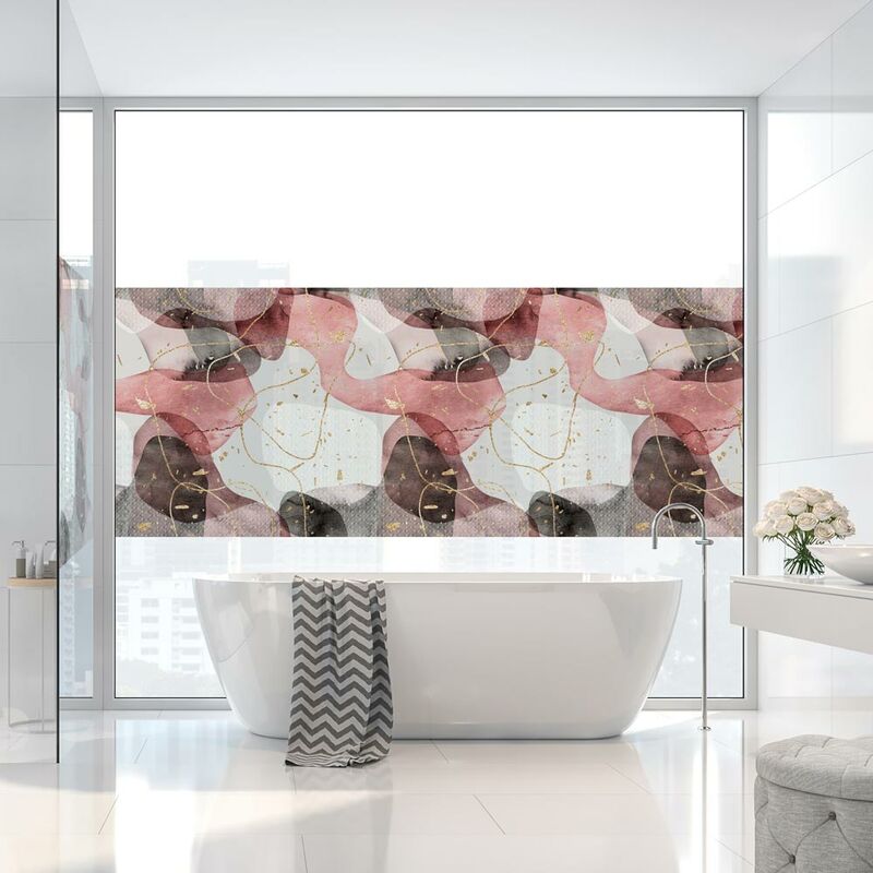Pellicola adesiva per vetro Marmo rosa finestre box doccia bagno