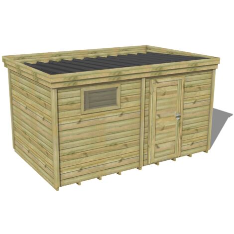 ABRI DE JARDIN bois traité 27mm, 5,2x2,6m, 14m2, Plancher (1/3)