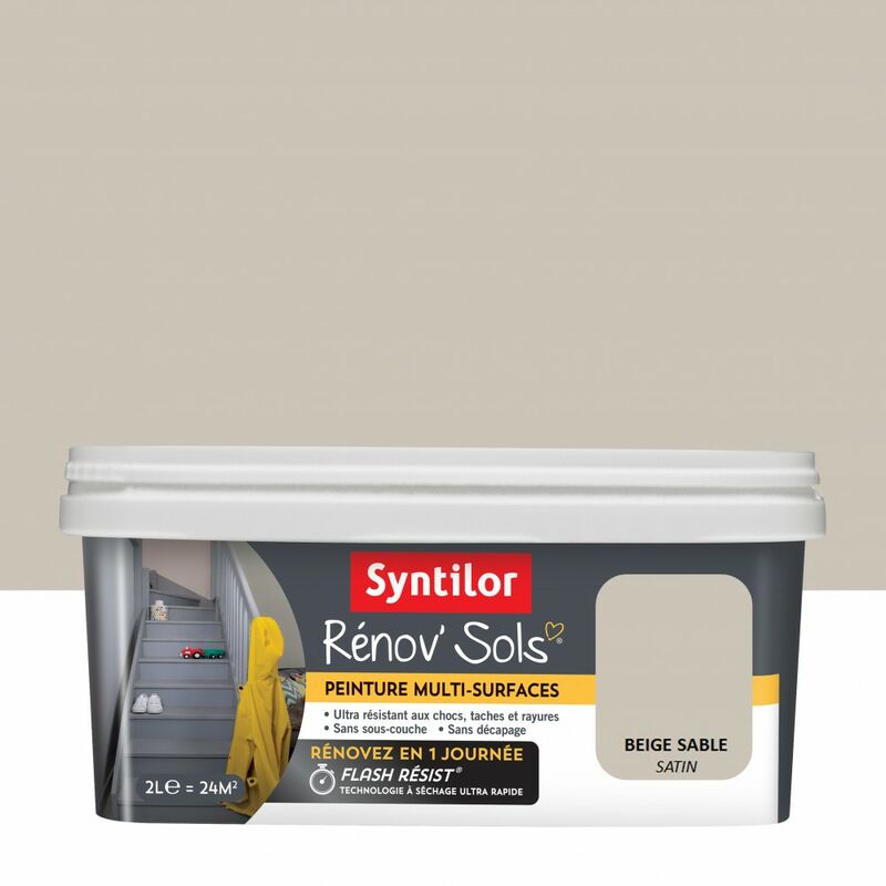 Pintura para suelos de interior Renov SYNTILOR, blanca, 2 l SYNTILOR