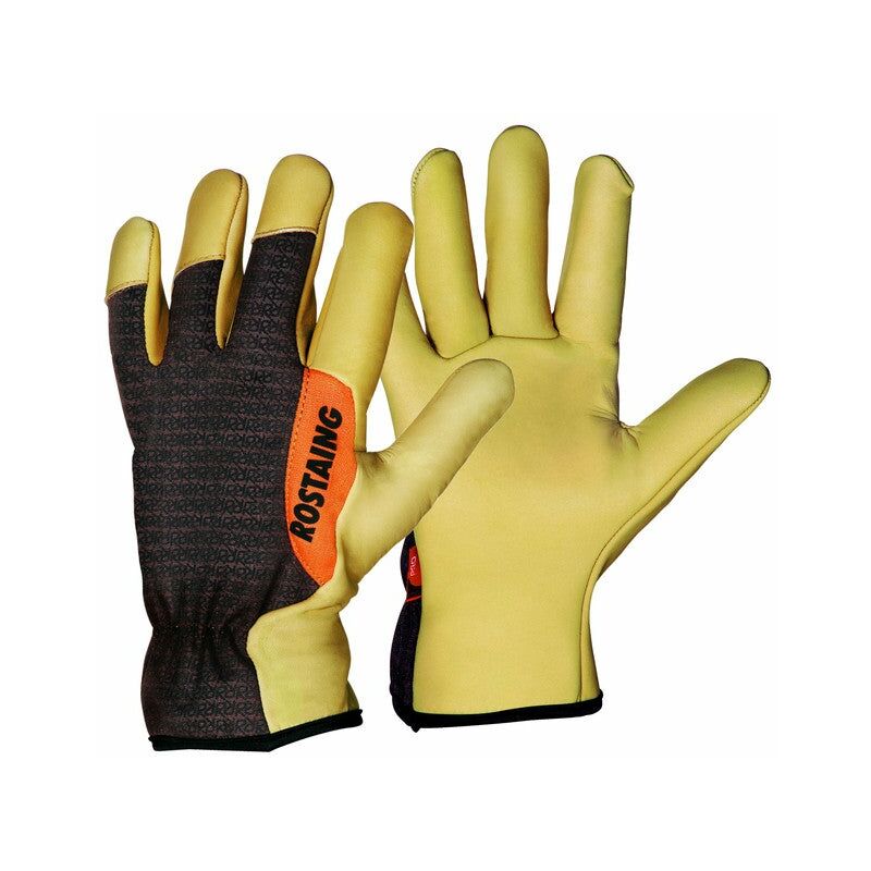 Guantes de jardinería de cuero beige Rostaing, tamaño 7 / S ROSTAING