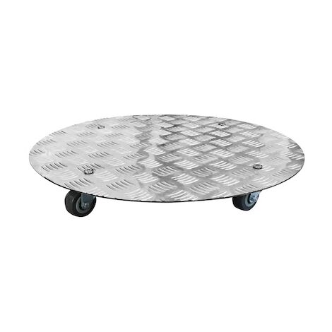 Support à pot - aluminium - à roulette - diamètre 40 cm Jany