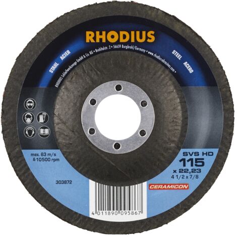 Disque de nettoyage non tissé - TOPLINE - SVS - 115 X 22,23mm Rhodius