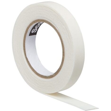 3M T954410 410M - Cinta Adhesiva De Doble Cara, 1,9 Cm De Ancho X 91,4 M De Largo. Longitud, Color Blanco