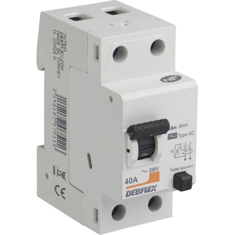 Interruptor diferencial de CA tipo DEBFLEX 40 A DEBFLEX