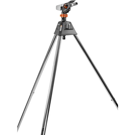 GARDENA Aspersor de riego de impacto sobre trípode Premium para superficies de riego de 490 m2, alcance 12,5 m (8138-20)