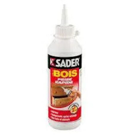 Cola para madera de fraguado rápido - botella de 250 g SADER