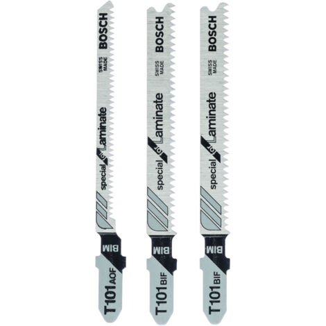 Juego de 3 cuchillas de corte fino y limpio BOSCH T 101 bif/a de parquet especial BOSCH (1/4)