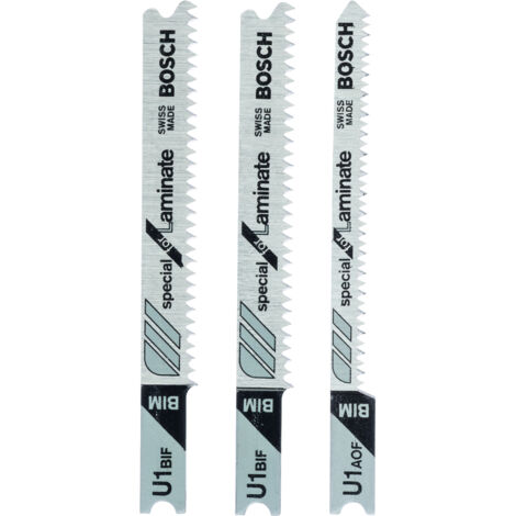 Juego de 3 cuchillas de corte fino y limpio BOSCH U 1 bif/a de parquet especial BOSCH (1/4)