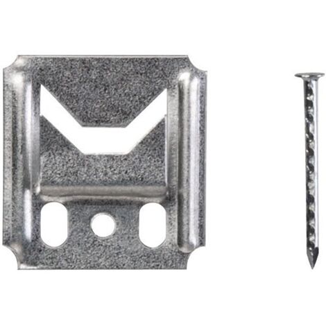 Juego de 250 clips y clavos para paneles de madera L.2,3 cm x L.25 mm, Espesor 0,3 cm GAH ALBERTS