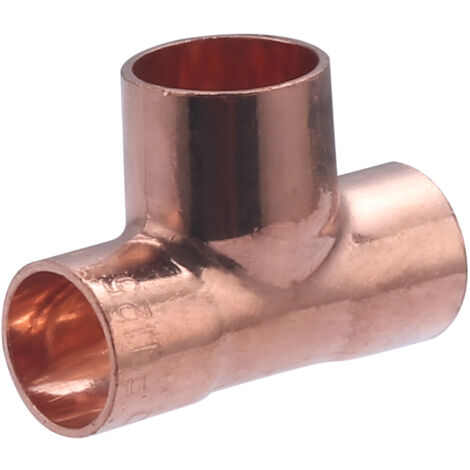 Conector en T reducido para soldadura de cobre D.14 para tubo de cobre CENTRALE BRICO