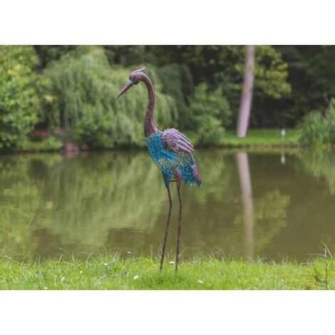 Garza decorativa de metal para jardín Nortene