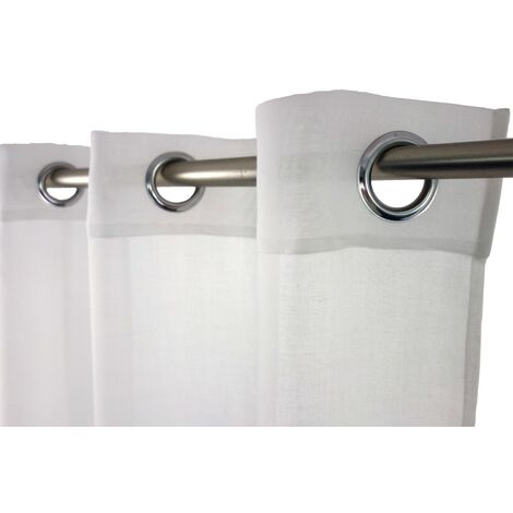 Cortina protectora, Niagara blanco-blanco n°1 L.140 x H.260 cm Centrale Brico (1/4)