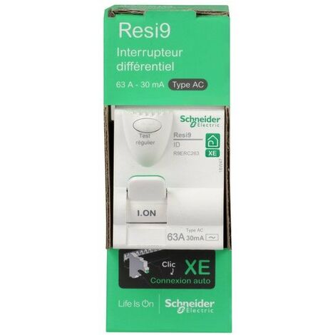Interrupteur différentiel 2P 25A 30mA type B EV 230V SCHA9Z51225