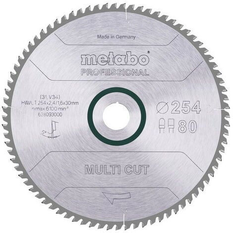 Lama Sega Circolare Metabo 254x30mm - 48 Denti, Per Legno - Verde - Foto 6