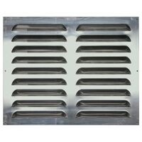 Rejilla de ventilación de aluminio natural, L.40 x L.50 cm Centrale Brico