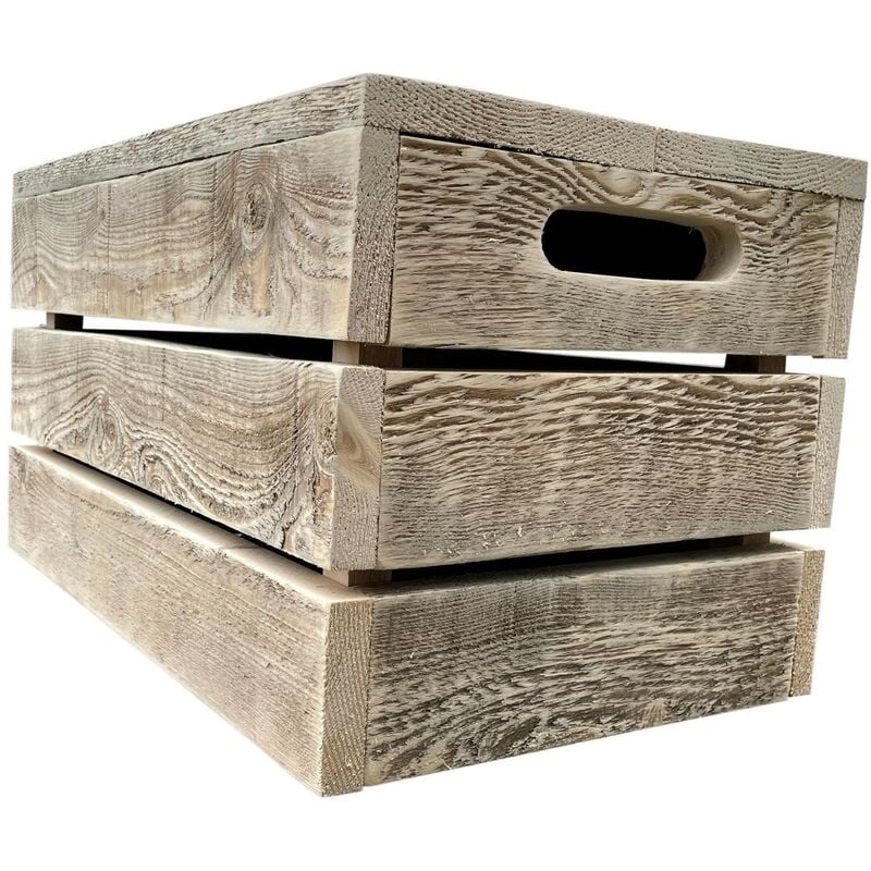 Wood4you - sgabello laterale Ponteggio in legno 60L x 35H x 37B cm