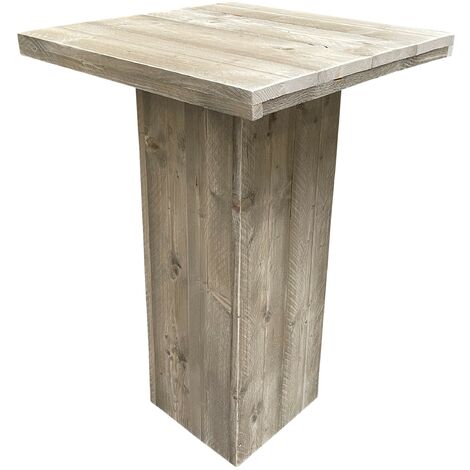 Wood4you - Gamba della colonna del tavolo da bar Impalcatura in legno  90x90cm