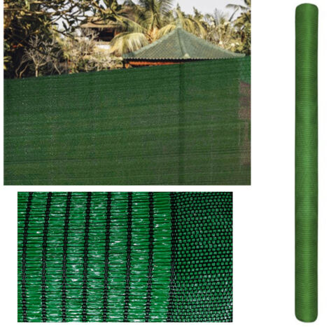 Rouleau De Brise Vue 2X5 M 100% Polyamide Occultation 80% Vert