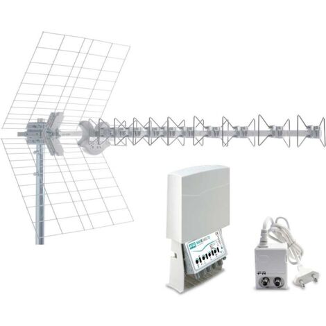 Kit 7 5G T2 Antenna BLU10HD 5G + Amplificatore MAP3R3UU T2 + Alimentatore MINIPOWER12P FRACARRO 217973 (1/4)