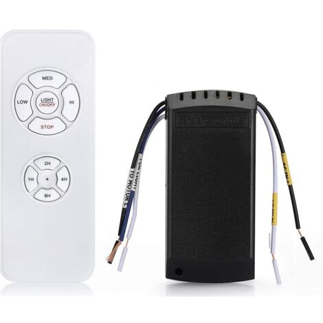 Telecomando Per Ventilatore Da Soffitto Wireless - Timer 2/4 Ore, Regolatore 6 Velocità E Dimmer Luce, Per Soggiorno E Camera