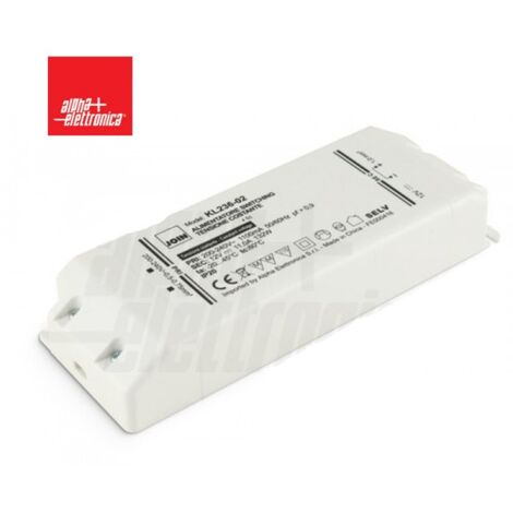 Alpha elettronica alimentatore per led doppio isolamento 24v 75w kl200075-24