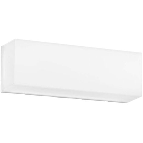"Plafoniera da esterno LED TOGO rettangolare bianca 12W con interruttore CCT 30 cm."